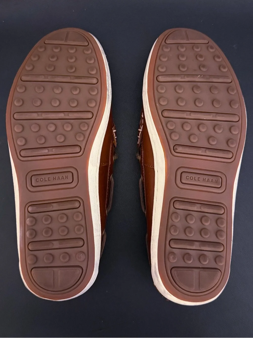 Cole Haan Men’s Chestnut Brown Leather Boat Shoes